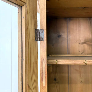A 19th Century English Pine Bookcase Cabinet or Hutch