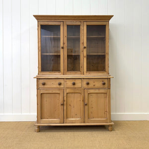 A 19th Century English Pine Bookcase Cabinet or Hutch