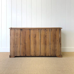 An English Country 7 Drawer Pine Buffet or Sideboard