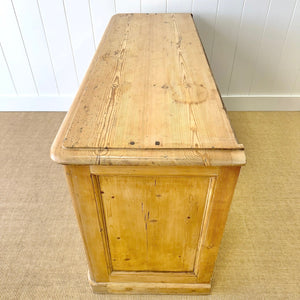An English Country 7 Drawer Pine Buffet or Sideboard