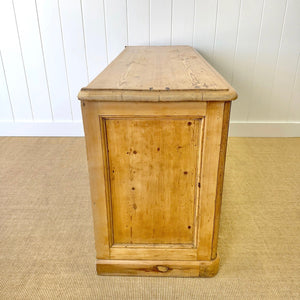 An English Country 7 Drawer Pine Buffet or Sideboard