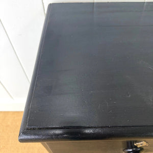 An Ebonized English Pine Chest of Drawers Dresser c1890