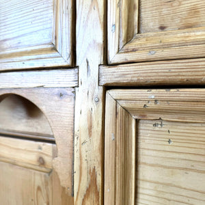 An English Country 7 Drawer Pine Buffet or Sideboard