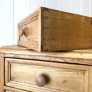 An English Country 7 Drawer Pine Buffet or Sideboard