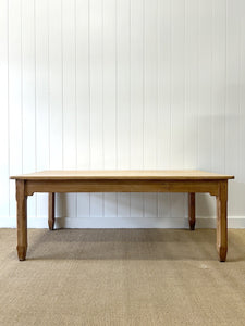 An Antique English 6.5 ft Sycamore Baker's Dining Table