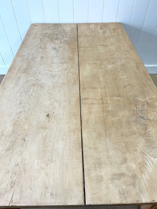 An Antique English 6.5 ft Sycamore Baker's Dining Table
