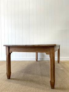 An Antique English 6.5 ft Sycamore Baker's Dining Table