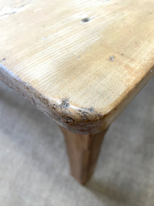 An Antique English 6.5 ft Sycamore Baker's Dining Table