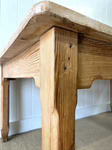 An Antique English 6.5 ft Sycamore Baker's Dining Table