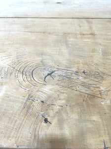 An Antique English 6.5 ft Sycamore Baker's Dining Table