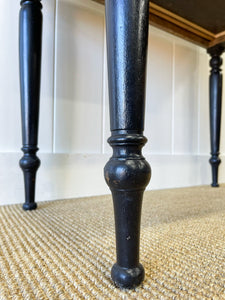 An English Pine Ebonized Desk or Console Side Table c1860