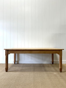 An Antique English 6.5 ft Sycamore Baker's Dining Table