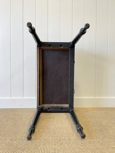 An English Pine Ebonized Desk or Console Side Table c1860