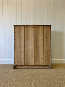 An English Ebonized Pine Black Chest of Drawers Dresser c1890
