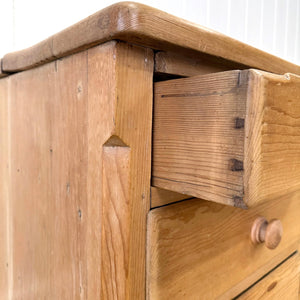 An English Country 7 Drawer Pine Buffet or Sideboard