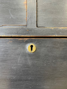 An English Ebonized Pine Black Chest of Drawers Dresser c1890