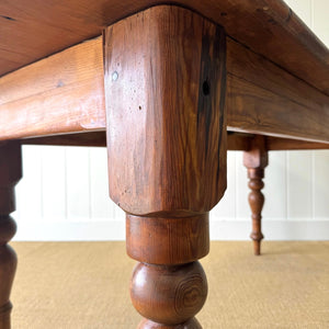 An Antique English Country Pine 6ft Dining Farmhouse Table