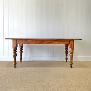 An Antique English Country Pine 6ft Dining Farmhouse Table
