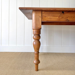 An Antique English Country Pine 6ft Dining Farmhouse Table
