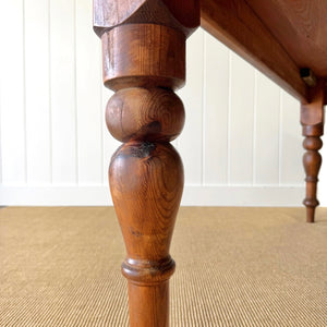 An Antique English Country Pine 6ft Dining Farmhouse Table