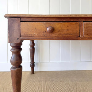 A Victorian Pine English Country 5ft Dining Table
