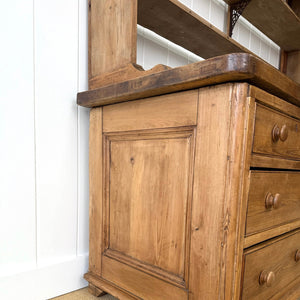 A 19th Century Pine Welsh Kitchen Dresser or Hutch