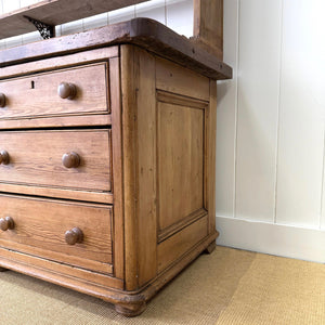A 19th Century Pine Welsh Kitchen Dresser or Hutch