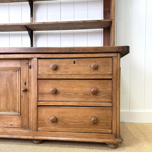 A 19th Century Pine Welsh Kitchen Dresser or Hutch