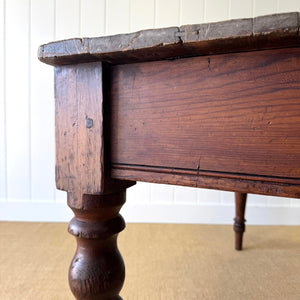 A Victorian Pine English Country 5ft Dining Table