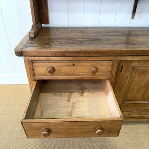 A 19th Century Pine Welsh Kitchen Dresser or Hutch