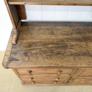 A 19th Century Pine Welsh Kitchen Dresser or Hutch