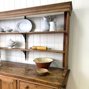 A 19th Century Pine Welsh Kitchen Dresser or Hutch