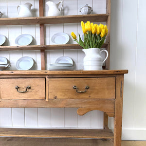 An Antique Pine Country Welsh Dresser c1800