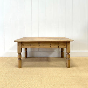 An Antique English Country Pine Coffee Table