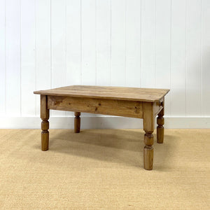 An Antique English Country Pine Coffee Table