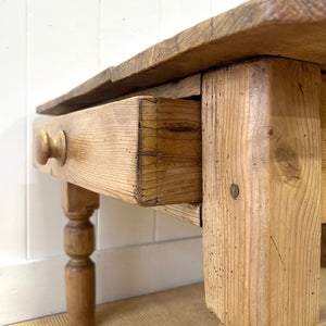 An Antique English Country Pine Coffee Table