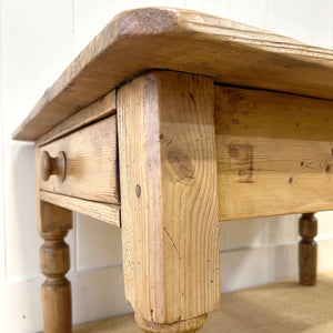 An Antique English Country Pine Coffee Table