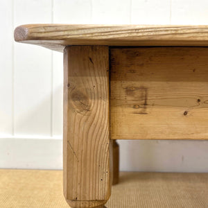 An Antique English Country Pine Coffee Table