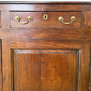 A Large Antique Welsh Oak Dresser Base or Sideboard c1800