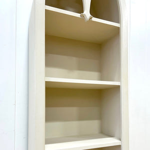 An English Late 19th Century Gothic Style Painted Oak Bookcase