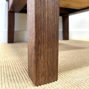 Antique English Country Pine and Oak Coffee Table c1890