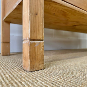 An Antique Pine Country Hall Bench