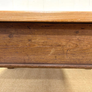 Antique English Country Pine and Oak Coffee Table c1890