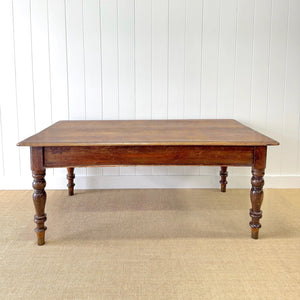 An Antique English Country Pine 6 ft Kitchen Dining Table c1890