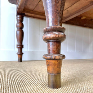 An Antique English Country Pine 6 ft Kitchen Dining Table c1890