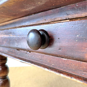 An Antique English Country Pine 6 ft Kitchen Dining Table c1890