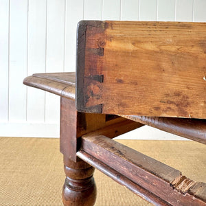 An Antique English Country Pine 6 ft Kitchen Dining Table c1890