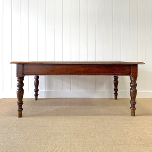 An Antique English Country Pine 6 ft Kitchen Dining Table c1890