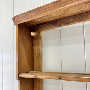 A 19th Century Pine English Dresser with Open Shelving