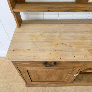 A 19th Century Pine English Dresser with Open Shelving